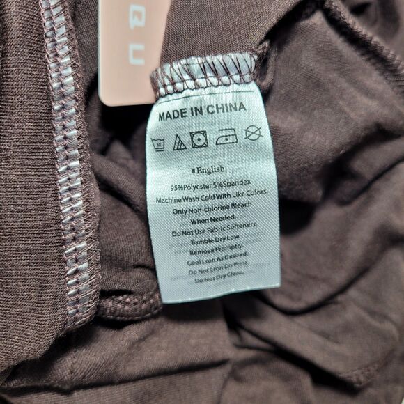 Liu & Qu Maternity Women's Casual Pants Stretchy Comfortable  Brown Size XL - Picture 6 of 8